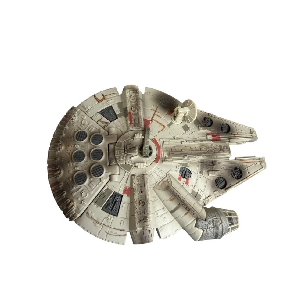 Star Wars Millennium Falcon Battle Damage Hasbro 2002 LFL Micro Machines 7 inch